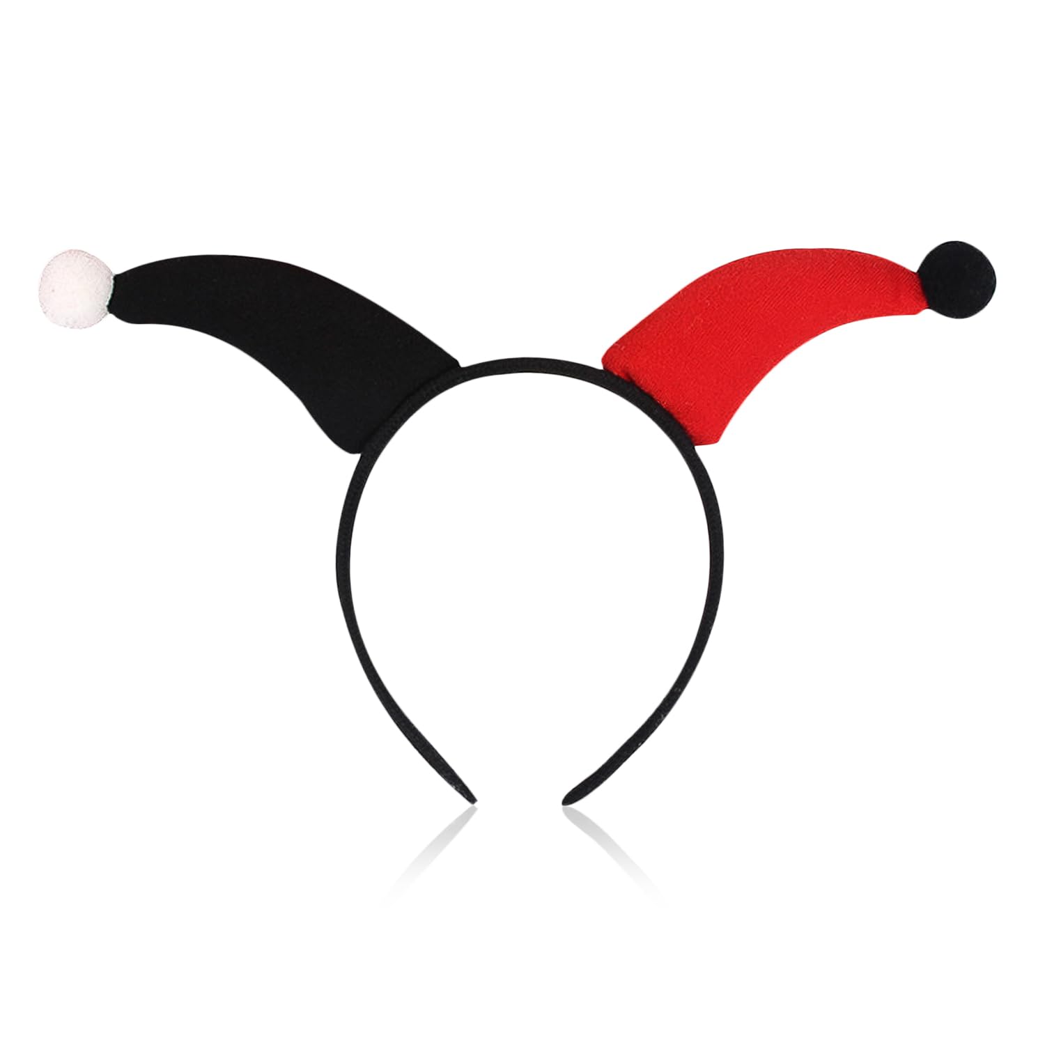 HIXNUG Harley Quinn Headband Halloween Fancy Dress Headband Villain Costume Headband for Cosplay Halloween Carnival Fancy Dress