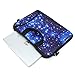 AUPET 17 17.3 inch Laptop Shoulder Bag Carrying Case Computer PC Cover Pouch+Handle For 16/17/17.3/17.4 inch Laptop Notebook (Blue Shining Stars)