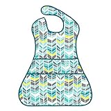 Bumkins SuperSized SuperBib, Oversized Baby Bib, Waterproof, Washable, Stain and Odor Resistant, 6-24 Months &ndash; Quill
