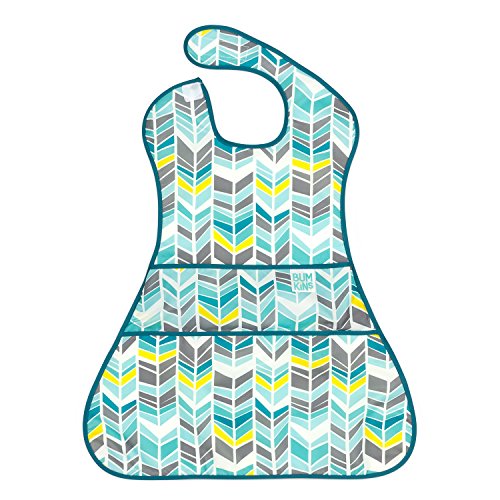 Bumkins SuperSized SuperBib, Oversized Baby Bib, Waterproof, Washable, Stain and Odor Resistant, 6-24 Months &ndash; Quill