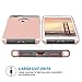 ULAK iPhone 7 Plus Case, Slim Flexible TPU Rugged Rubber Anti Scratch Hard Cover Thin Case with Design for Apple iPhone 7 Plus 5.5 inch- Rose Gold/Grey