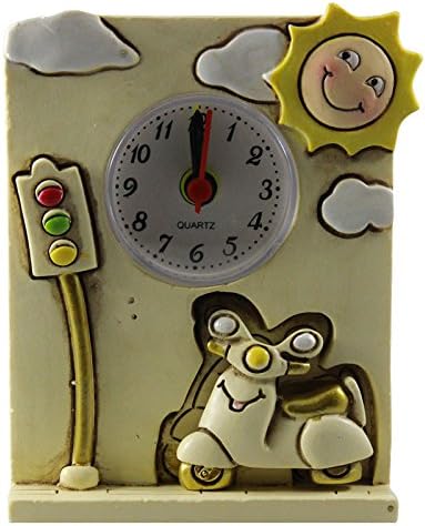 Resin Table Alarm Clock with Magnet Lambretta. Watches Vespa Motor Magnets