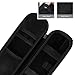 [4 in 1] OEAGO Apple Pencil Accessories, Holder Premium PU Leather Case Carrying Bag Sleeve Pouch Cover for Apple iPad Pro Pencil Pen + Cap Holder/Nib Cover/Lightning Cable Adapter Tether