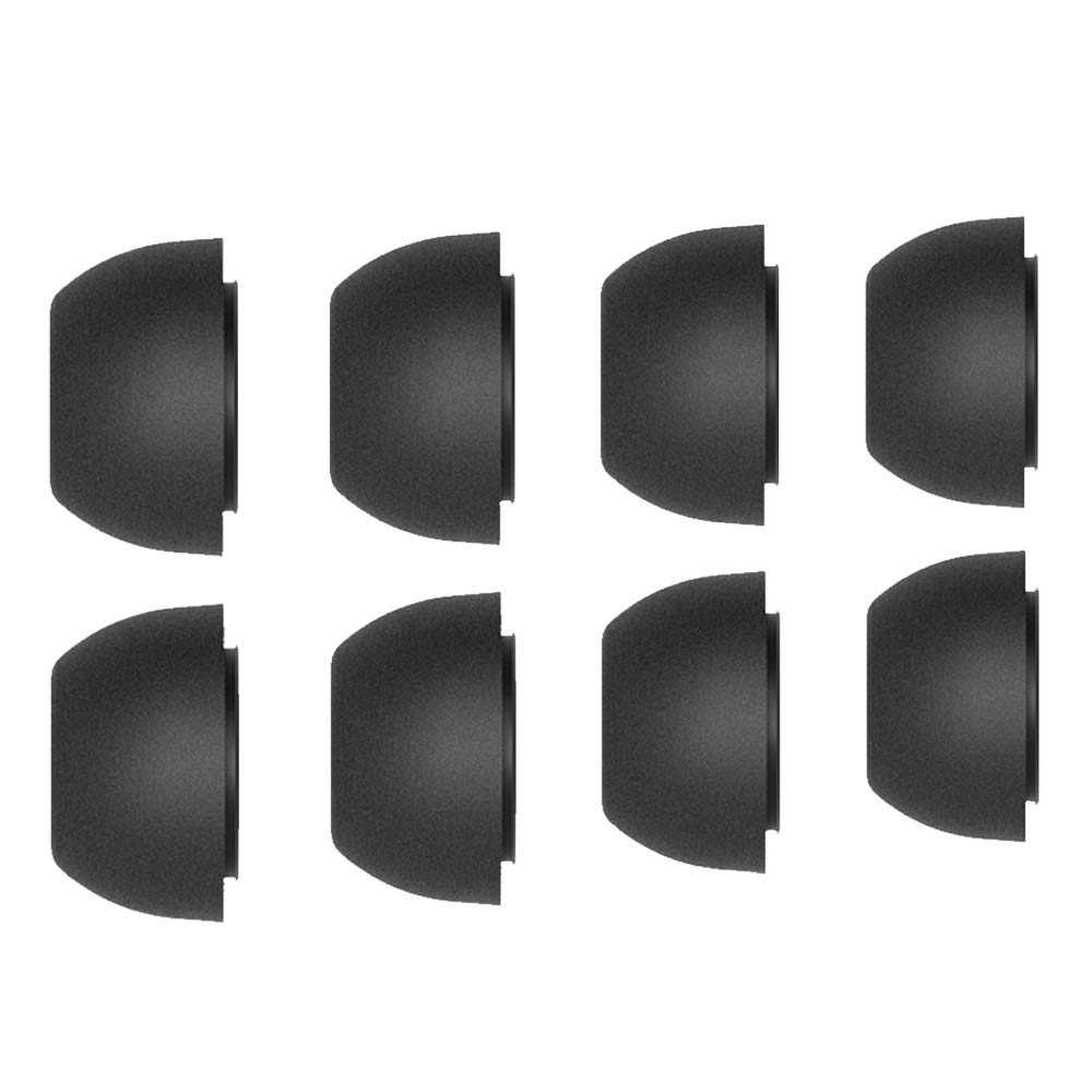 Replacement Ear Tips Compatible with Huawei Freebuds Pro Eartips, Ear Bud Earbuds Tip Cups Memory Foam Cushions Covers Earplugs for Huawei Freebuds Pro Earphones 4 Sizes 4 Pairs (Black, XS+S+M+L)