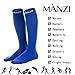 MANZI Compression Socks for Men & Women, 20-25 mmHg for Running,Athletic,Nurses,Pregnancy and Travel 1 Pack
