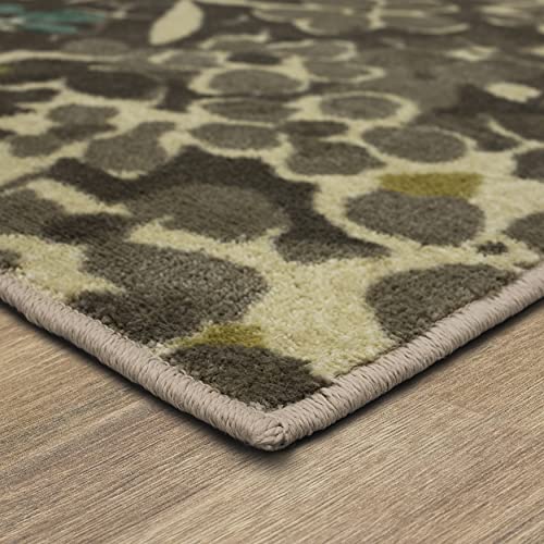 Mohawk Home Aurora Radiance Aqua Abstract Floral Area Rug, 5'x8', Blue/Green Pricepulse