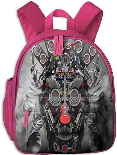 Children Pre School Backpack Boy&amp;girl's Robot Composed Of Music Instruments Book Bag