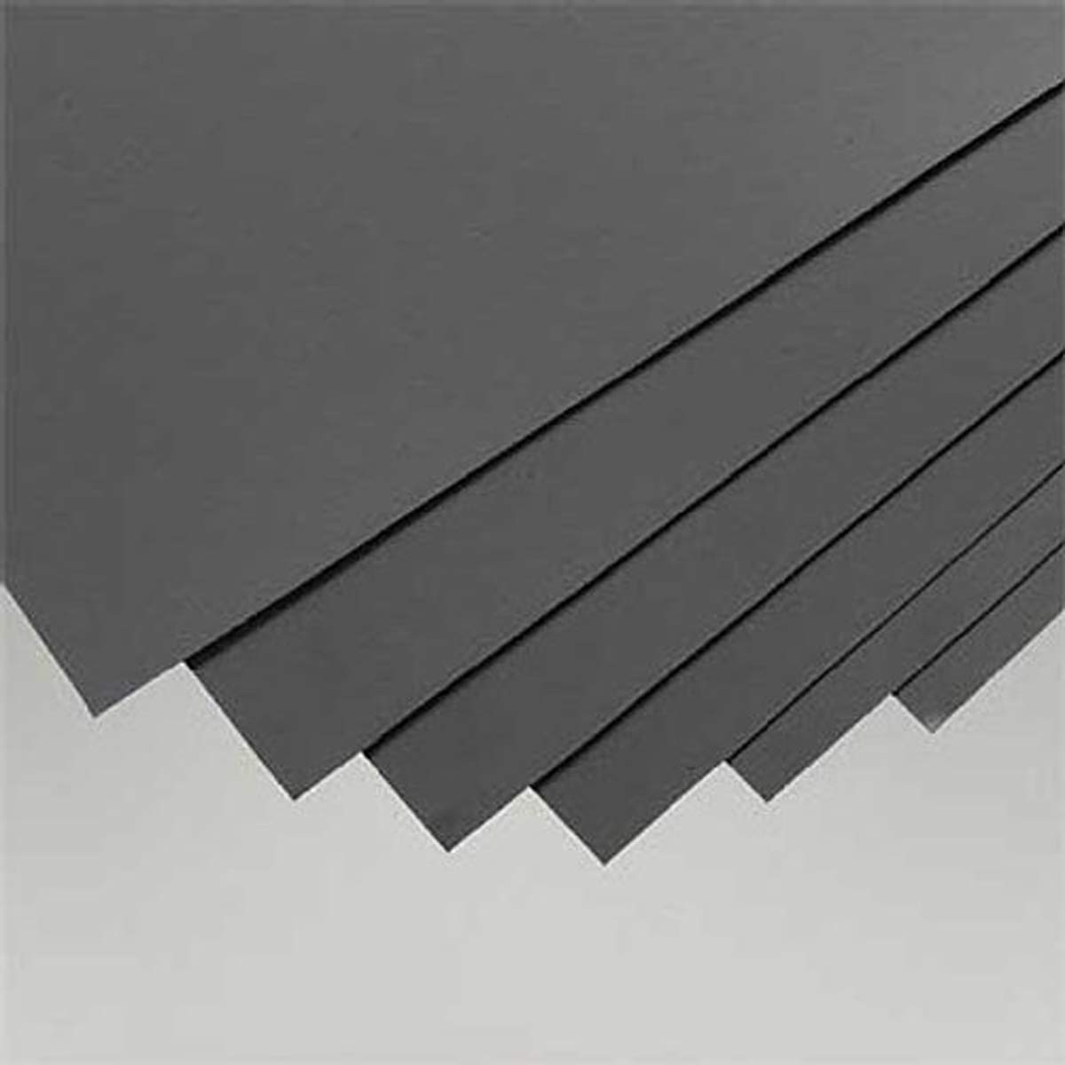 evergreen 9113 Polystyrene Sheets 200 x 530 x 0.50 mm Pack of 6 Black