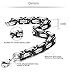 Jstyle 8mm Stainless Steel Mens Necklace Bracelet Set Byzantine Chain Black 22 inch