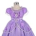 Dressy Daisy Toddler Girls' Princess Dress Up Costume Cosplay Fancy Party Long Dress Size 3T - 4T