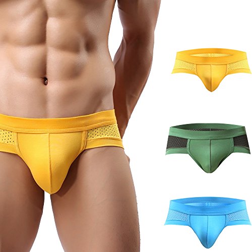 Modal mesh men underwear sexy classic briefs shorts sof…