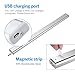 AMIR Motion Sensor Closet Lights, DIY Stick-on Anywhere Portable 20 LED Wireless Sensing Cabinet Light, Charging Stairs/Step/Night Light Bar with Magnetic Strip,Puck Lights(1 Pack, USB Rechargeable)