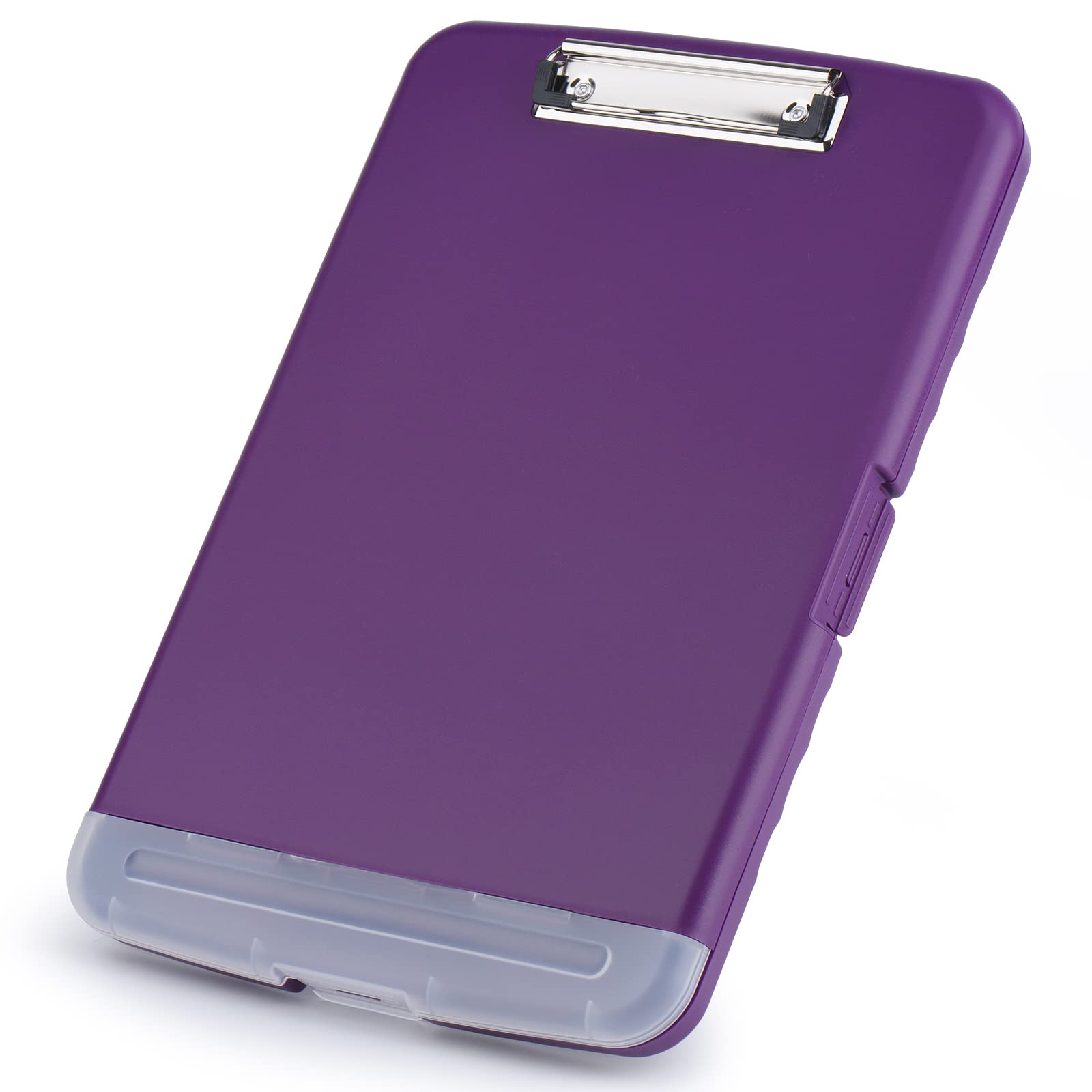 ZCZN Plastic Clipboard with Storage, A4 Clipboard Folder with Separate Pen Holder, Aubergine — image 1
