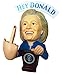 Hillary Clinton FU.. YOU Donald Trump Bobble Middle Finger Bobblehead - Election 2016