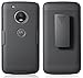 Case with Clip for Moto G5 Plus, Nakedcellphone [Black Tread] Cover with [Rotating/Ratchet] Belt Hip Holster Holder Stand Combo for Motorola Moto G5 Plus, XT1687, Moto G5+