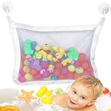 Baby Bath Toy Organizer - Bathtub Toys Storage with Extra Strong Suction Cups ( 4 Cups)