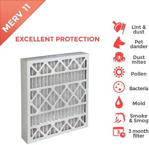 20x25x4 MERV 11 ( MPR 1000 ) Air Filters for AC and Furnace. QTY 4