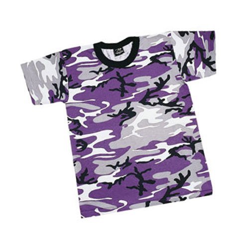 ROTHCO T-SHIRT / ULTRA VIOLET CAMO SIZE: M