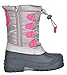 DREAM PAIRS Little Kid Knorth Grey Pink Isulated Fur Winter Waterproof Snow Boots Size 13 M US Little Kid