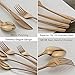 Silverware Set, DEALIGHT 20-Piece Flatware, Rose Gold Heavy-Duty Cutlery made by 18/10 Stainless Steel, Eating Utensils Include Knife Fork Spoon, for 4 People