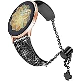 YOFUNTLE Compatible for Samsung Galaxy Watch 7/FE/6/5/4 Band 40mm 44mm, Active 2 Bands,Women Bling Bracelet Adjustable Replacement Strap Wristband for Galaxy Watch 6 Classic/5 Pro/4 Classic/Watch 3 41mm