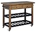 Ashley Furniture Signature Design - Marlijo Bar Cart - Rustic Style - 2 Drawer with Casters - Brown Finish