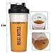 Clearance Sale- Mix Whip Blend & Shake Clear Classic Colored Screw Top Shaker Bottle Sport Mixer Smoothie Protein Weight Loss Shakes & Powders20oz Black)