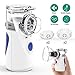 Portable Inhaler Machine Mini Handheld Steam Compressor Humidifier Travel Vaporizer Cool Mist Kits Adults & Kids with 4 Replace Masks(Blue)