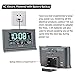 DreamSky Digital Alarm Clock with Battery Backup, 5 Inch Large Display, Auto Set Clock, USB Charging Ports, 12/24H