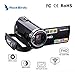 Camcorders, RockBirds HDV-5052STR Digital Video Camera HDMI 1920x1080p Portable FHD WiFi Camera, Night Vision 30FTPS Video Camcorder with Touchscreen, 16X Digital Zoom(Black) (5052)