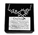 Anatomology Oxytocin Molecule Necklace (antique silver)