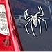 Silver Chrome Spider Spiderman Decal Car Auto Body Window Sticker Emblem Badge