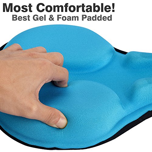 DAWAY Extra Soft Bike Seat Cushion C6 Large Exercise Bicycle Saddle