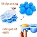 Silicone Egg Bites Molds for Instant Pot Accessories - Fits Instant Pot 5,6,8 qt Pressure Cooker - Reusable Storage Container with Clip-On Lid - Baby Food Freezer Tray - by Han Kitchen (2 Pack)