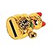 Zerodis Lucky Cat Waving Arm, Large Gold Cute Cat with Waving Hand Paw Up for Welcoming Fortune Luck Wealth Prosperity Feng Shui in Home Display Car Decoration
