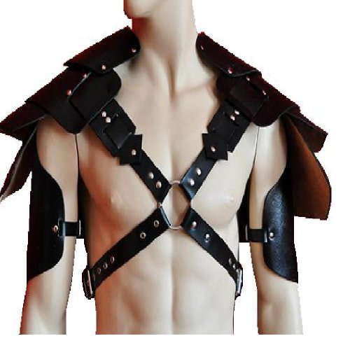 LEATHER MAN'S HARNESS WITH ARM BINDER ADJUSTABLE WITH BUCKLE, LEATHER NEW DESIGN 1128