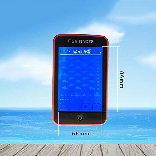Zero Fish Finder Alarm Wireless Sonar Sensor And Handheld LCD Display Monitor Touch Screen Design Sonar Probe TF-9043