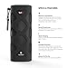 RIF6 Bluetooth CSR 4.0 Speaker, Portable, Wireless, Rechargeable with 10W Power and 30 Hour Battery, Built-in Microphone and Carabiner (Black)