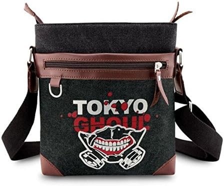 Anime Cosplay Messenger Bag - Canvas Shoulder Bag for All-Purpose Use (Tokyo Ghoul)