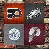 Cuixue Philadelphia Sports Fan Recycled Vintage Pennsylvania Retro Decor Metal Wall Plaque Vintage Tin Sign 12" X 12"