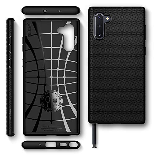 Spigen Liquid Air designed for Samsung Galaxy Note 10 case/cover Matte  Black - Main Image