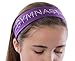 Gymnast Rhinestone Cotton Stretch Gymnastics Headband (Purple)