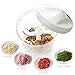 LOVKITCHEN Manual Food Chopper Compact and Powerful Hand Held Vegetable Chopper/Mincer/Blender to Chop Fruits/Vegetables/Nuts/Herbs/Onions/Garlics for Salsa,Salad,Pesto,Coleslaw,Puree (L)