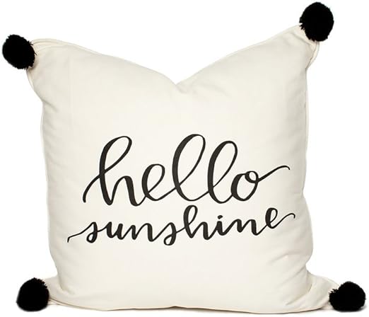 Amazon Com Adornlee Decorative Throw Pillow Cover With Quote