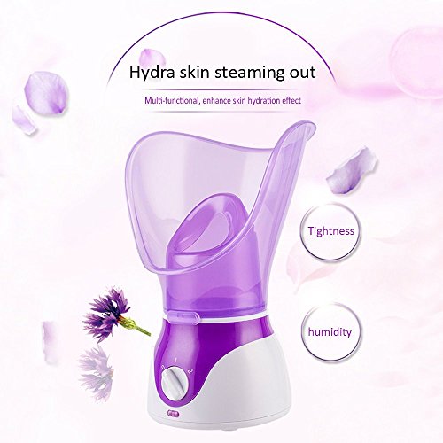 Lightton Hot Face Facial Steamer Home Spa Moisturizing Skin Care Pores Cleanse with Timer and Extract Acne Blackheads,2 Switch and 50 Milliliter Water Tank - Thumbnail 3