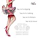 Heel Pads Heel Grips for Prevent Blister Relief Heel Pain, High Heel Inserts for Heels Rubbing,Ball of Foot Insoles,Back of Heel Cushion Heel Liner for Women and Men Shoes Too Big (Clear)