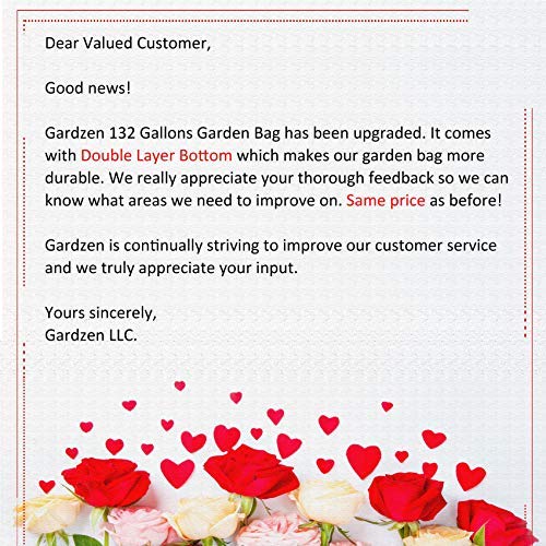Gardzen 2-Pack 132 Gallons Gardening Bag with Double Bottom Layer - Extra Large Reuseable Heavy Duty Gardening Bags… - Image 2