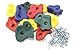 JGS 12 Premium Quality Large Rock Climbing Holds for Kids with Longer 2