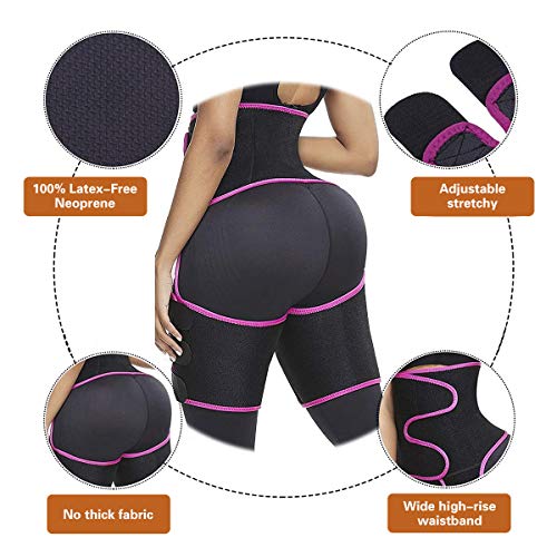 BUENOLIFE Thigh Trimmer High Waist, Thigh Trimmer Butt Lifter Training Ultra Light Thigh Support