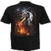 Spiral - Mens - DRAGON LAVA - T-Shirt Black